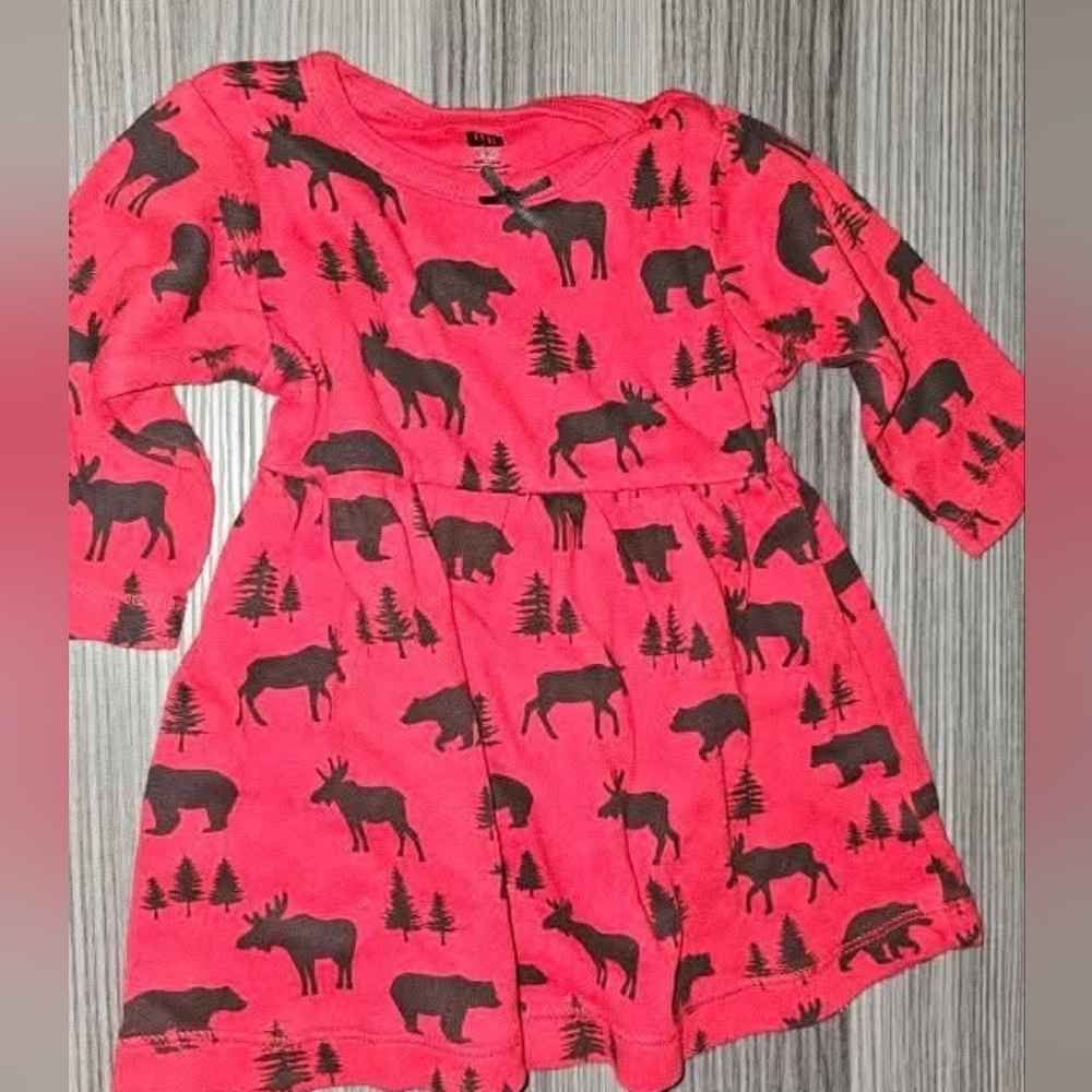 HB 6-9m Girls Baby Dress Animals